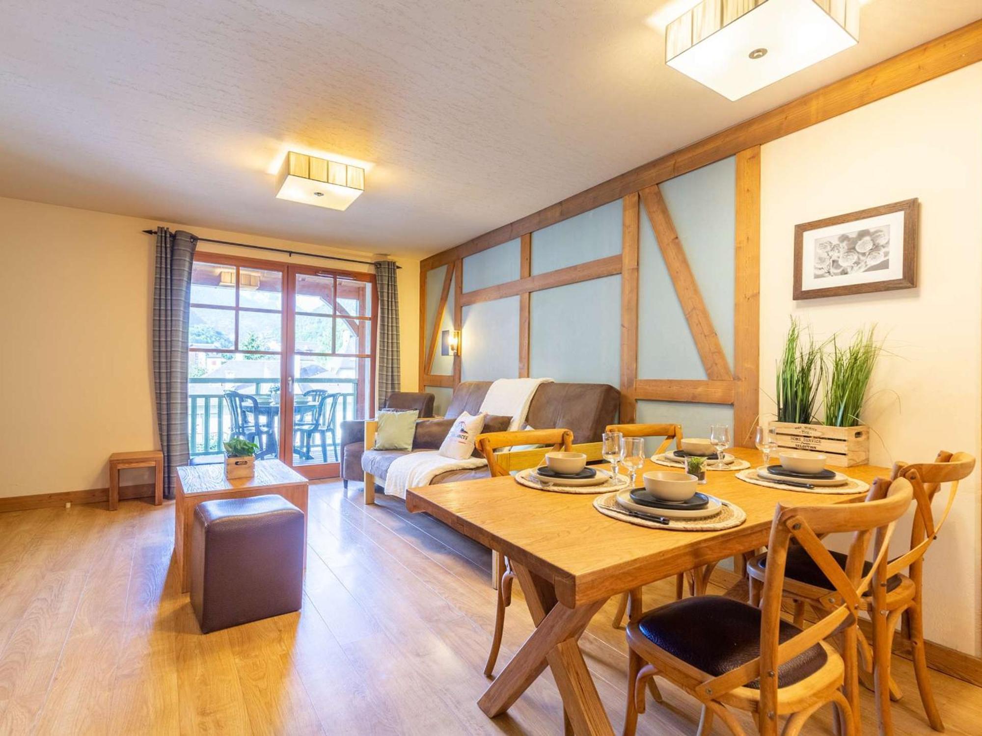 Appartement De 70 M² Au Centre-Ville Avec Piscine, Hammam, Sauna Et Balcon Bien Expose - Fr-1-296-392 Saint-Lary-Soulan Eksteriør billede